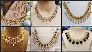 Latest gold stone necklace designs 2022 | latest gold stone  designs collection|smart girl mehareen