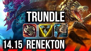 TRUNDLE vs RENEKTON (TOP) | 5/2/6, Rank 11 Trundle | BR Master | 14.15