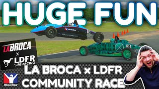 WHY AM I UNDERNEATH LA BROCA? Huge fun in the La Broca x LDFR community race at Oulton Park