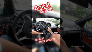 C63 AMG 6.2 V8 SLIDES. Who’s missing the DRIFT content? Check out the linked video.