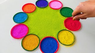 चूड़ी से दिवाली, धनतेरस की बनाये सुंदर रंगोली | Top Beautiful Diwali Rangoli 2023 | Big Easy Rangoli