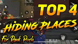 Top 4 Hiding Places in Burmuda Map| Fir Rank Pushing| Free fire| Boot X Gaming