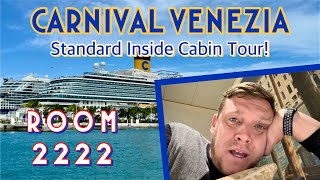 ROOM TOUR: Carnival Venezia Standard Inside Stateroom 2222