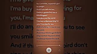 Mockingbird | Lyrics | #lyrics #shorts #eminem #song