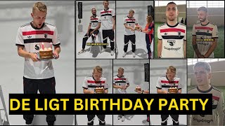 Wow😍 See how Man United teammate made De ligt feel Special on his Birthday during Unveiling