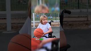 Boy in wheelchair wanted to play basketball, then this happened 🥹❤️😊#shorts