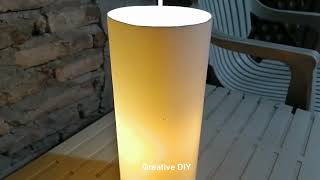 Simple design decoration led lamp shade idea DIY