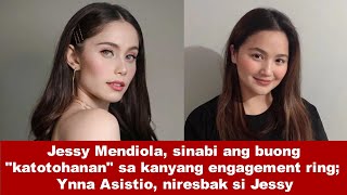 Jessy Mendiola, sinabi ang buong "katotohanan" sa kanyang engagement ring; Ynna Asistio, nag-react