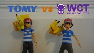 TOMY Ash & Pikachu Vs WCT (Jazwares) Ash & Pikachu