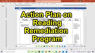 Action Plan on Reading Remediation for Struggling Readers