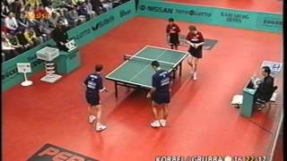 Tischtennis Bundesliga: Petr Korbel Andrzej Grubba vs Ma Wenge Dmitry  Mazunov Apr 1999