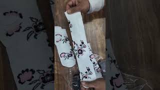 cotton socks for ladies and girls flower print