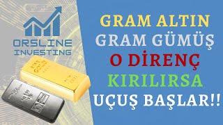 Gram Altın Gram Gümüş O Direnç Kırılırsa Uçuş Başlar