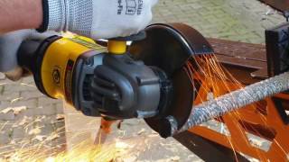 DeWalt DCG414 cięcie prętu 25 mm   tarcza 1mm DCG414T2