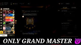 ONLY GRAND MASTER PLAYERS IN MY FRIEND LIST 😈 #shorts #shyamgaming #grandmaster #betuyt #freefire