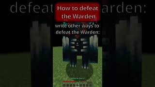 How to kill a Warden? #Warden