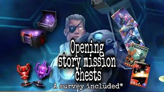 Opening Story mission chests! Worth? Survey included. Marvel Future Fight ||2021