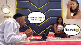 I DON’T LIKE YOUR NEW HAIR PRANK 😂 * SHE CRIED *