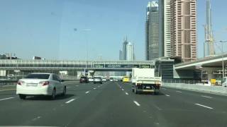 Sheikh Zayed Road. Dubai. March 2017