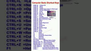 Computer Shortcut key 🔥🔥 #shortcut #shorts #tricks #computer #laptop #viral #trending