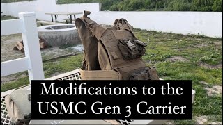 Modifications to the USMC Gen 3 Plate Carrier