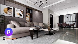 Architectural Animation | Living Room  | D5 Render | ArchViz Studio