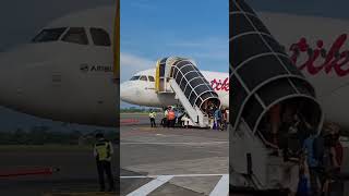 Boarding Batik Air Airbus A320 at Bali Airport