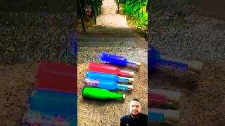 Bottle smashing video #satisfying #experiment #crushing #challenge #satisfyingvideo #shorts