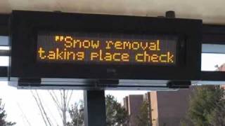 Unnecessary Quotes - Nextbus sign