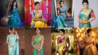 Silk saree latest collections || Trending bridal saree collections