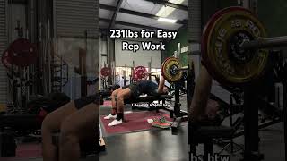 EZ 231x4 Work #powerlifting #benchpress #arch #fitness #gym #shorts #powerliftingmotivation #avancus