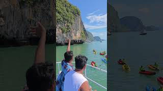 travel to the islands of Phuket and Phang Nga boats at Hong island