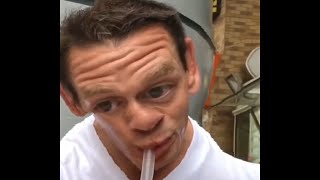 John Cena tastes a bubble tea in China - Content Aware Scale