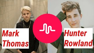 MARK THOMAS vs. HUNTER ROWLAND Musical.ly Compilation