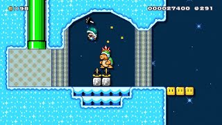 Sledge Bruh's Snow Fort (Super Mario Maker 2)