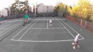 4.5 Men's Doubles, Colorado - Example of Camera View on Fence