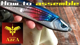 【How to assemble lures】 Making a Wooden Saltwater Stickbait of Kingfish&Giant trevally