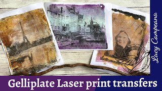 Gelliprint Laser print photo transfers with Lucy