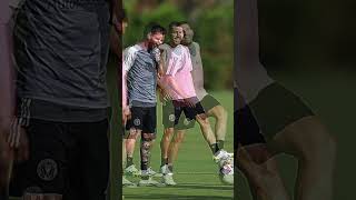 David Beckham enjoys Messi and Alba training session #shorts