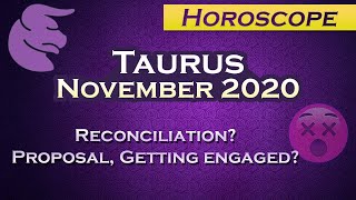 Taurus November 2020 Horoscope