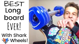 (CRASH!) BEST Long board With Shark Wheels that you can Buy!