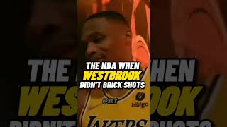 The Nba When Westbrook Didn't Brick Shots 💀 #shorts