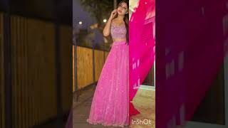 All beautiful actresses with Pink  lehenga collections