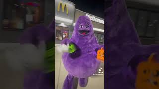 What is Grimace up to today? 🎃 #shorts