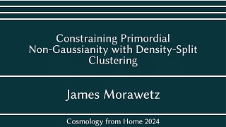 James Morawetz | Constraining Primordial Non-Gaussianity with Density-Split Clustering