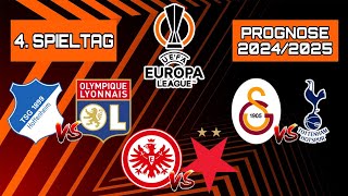 4. SPIELTAG EUROPA LEAGUE PROGNOSE 2024/2025! / Eintracht Frankfurt gegen Slavia Prag