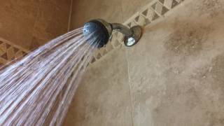 Runing water from a shower head in HD - 1080p (60 fps) - Free stock footage