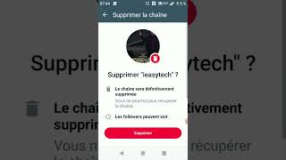 Comment supprimer une chaine whatsapp ?