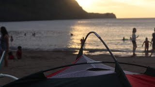 Our first ever overnight beach camping at Calayo Beach, Nasugbu Batangas