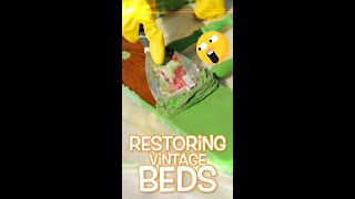 Restoring vintage beds for my kids #shorts